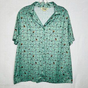 Vintage Sears The Fashion Place Button Down Polo Shirt Men’s Sz 42 Large